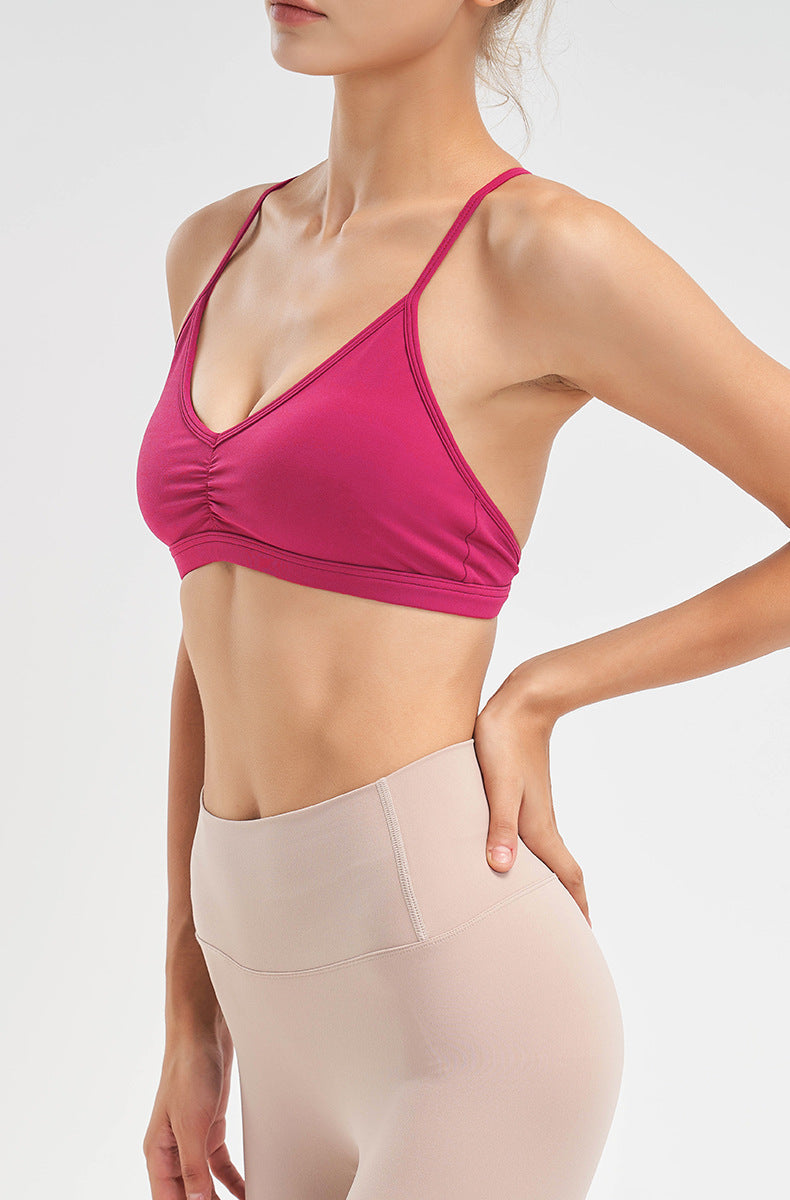 Spaghetti Strap Back sports bra