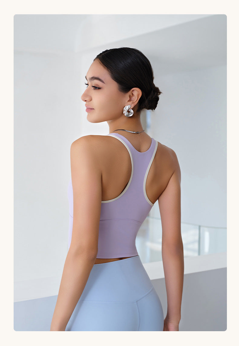 Contrast trim vest