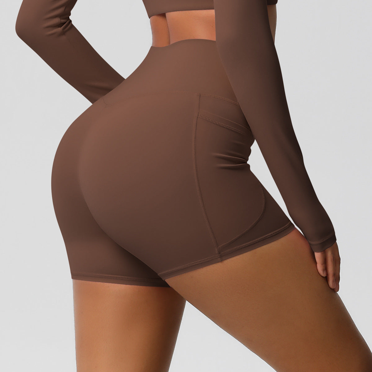 High Waist hot pants with pocket