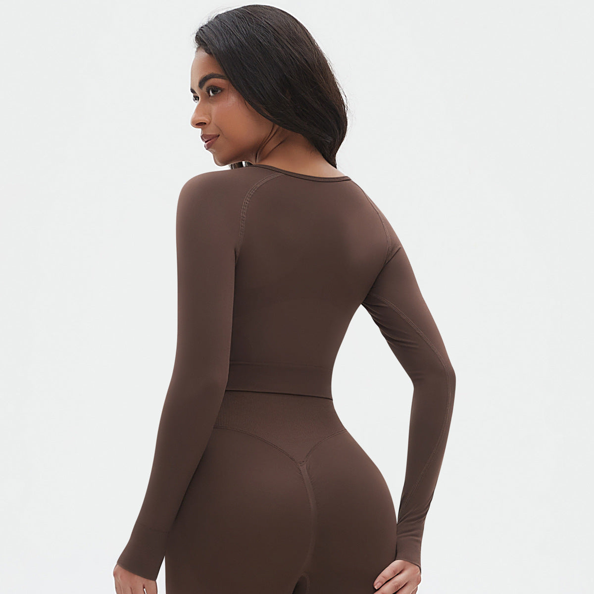 Full sleeve cropped top