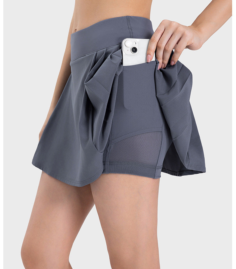 Pleated skort