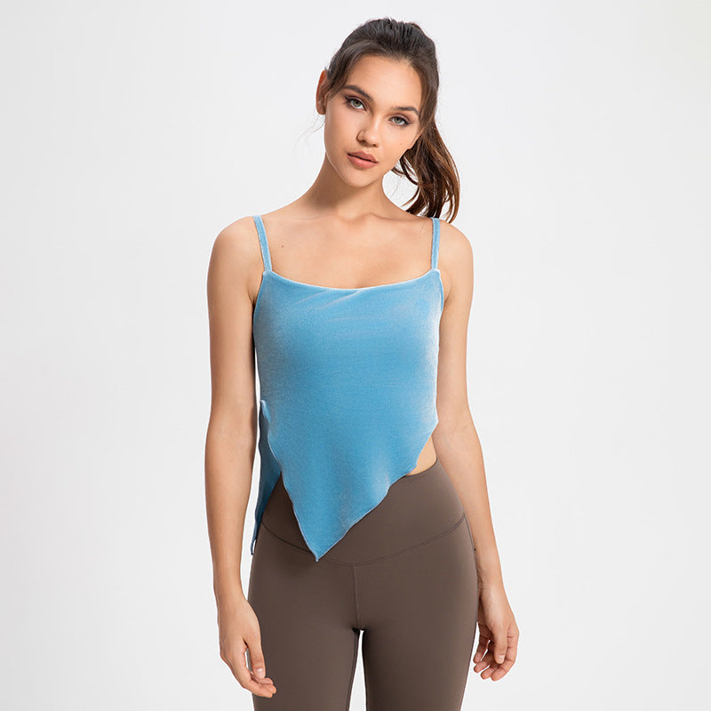 Asymmetric hem vest