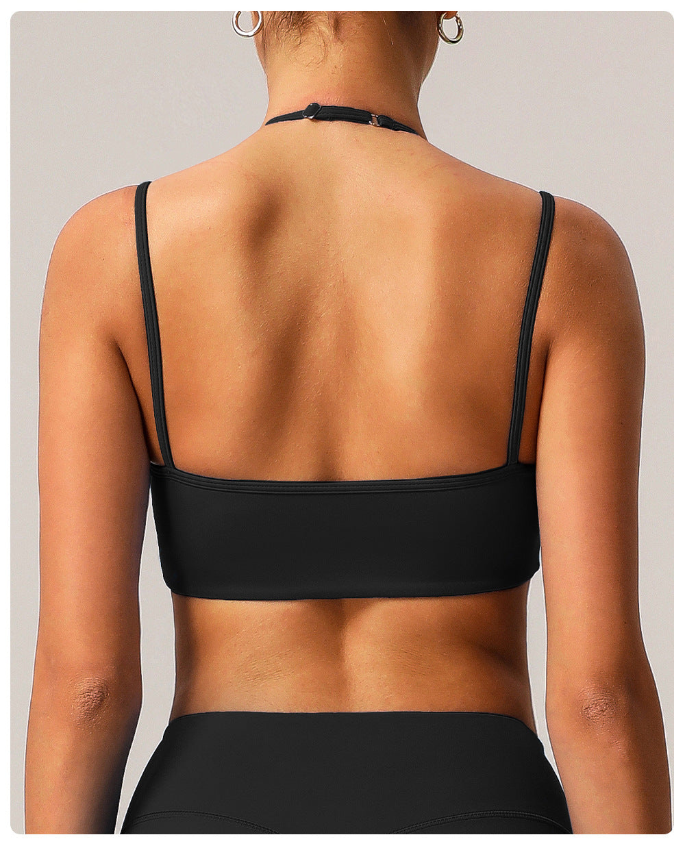 Double strap sports bra