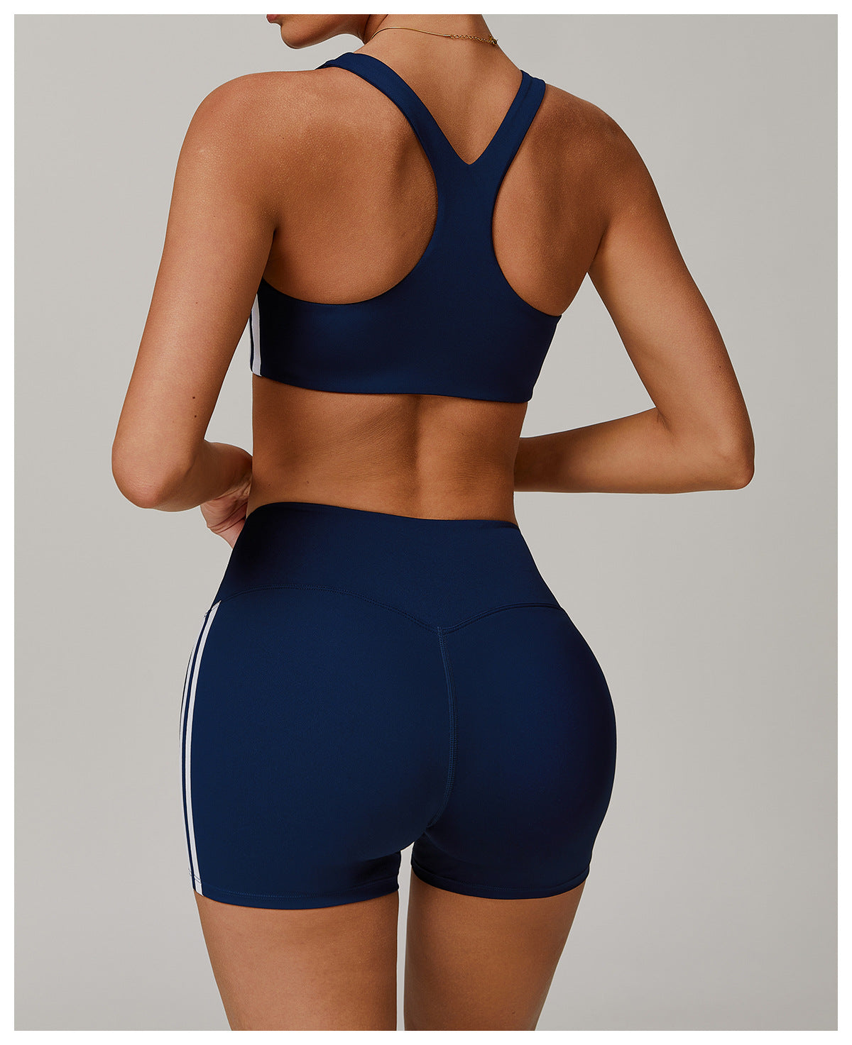 Contrast stripe sports bra