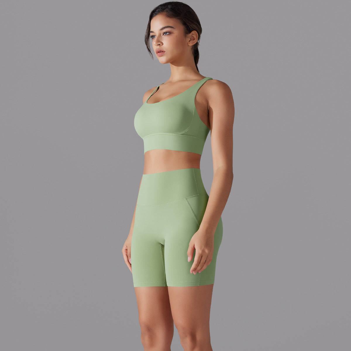 Cross back two piece set