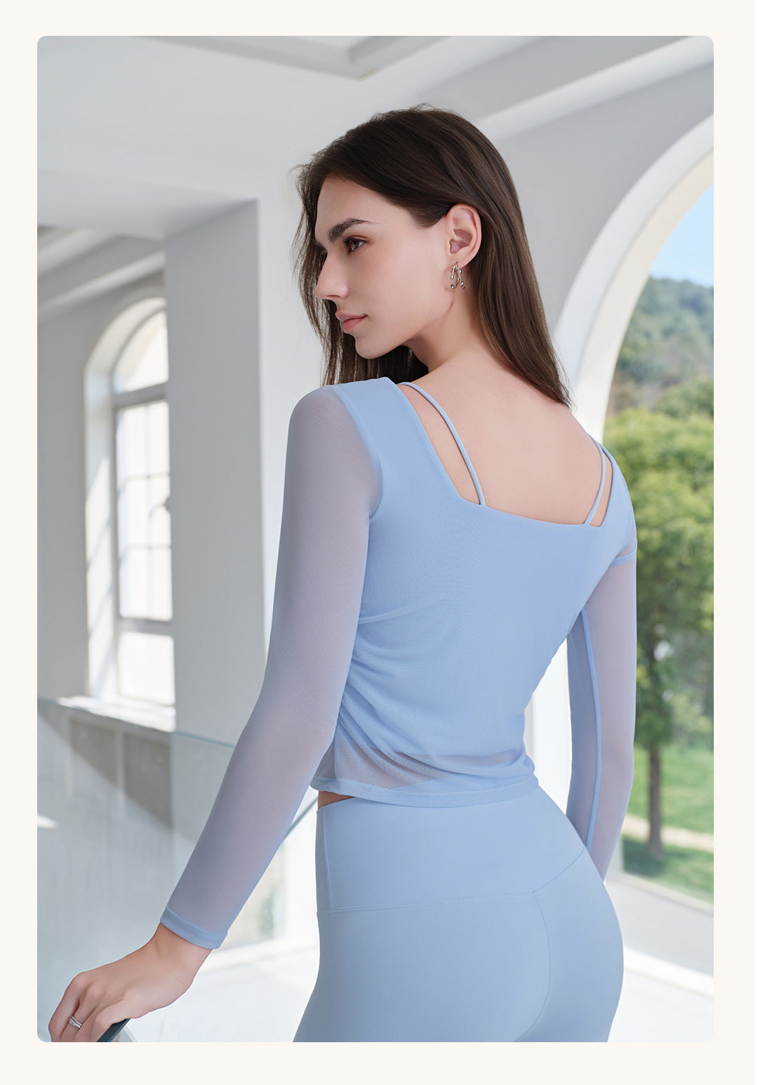 Mesh sleeve top