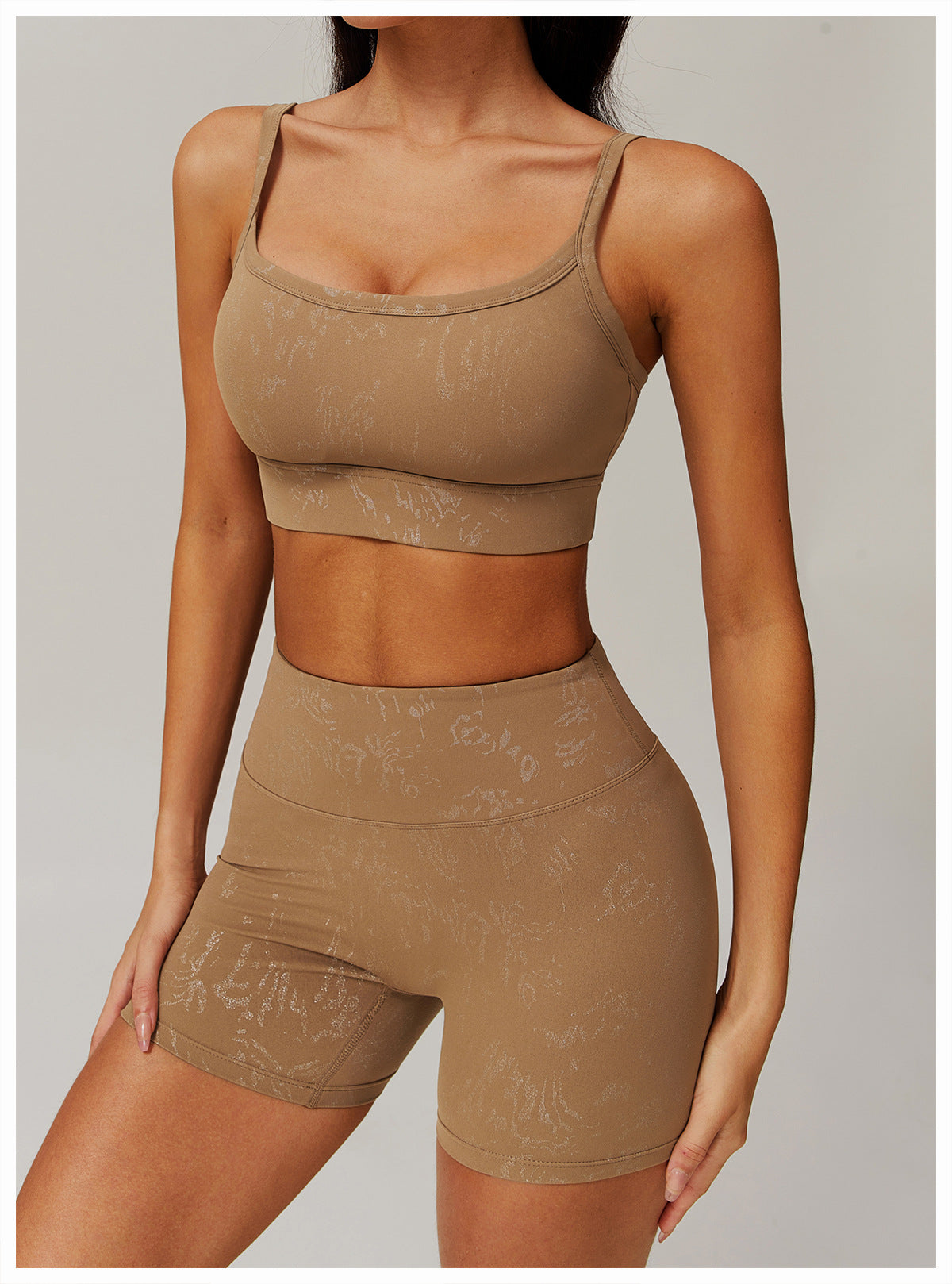 Printed sports bra