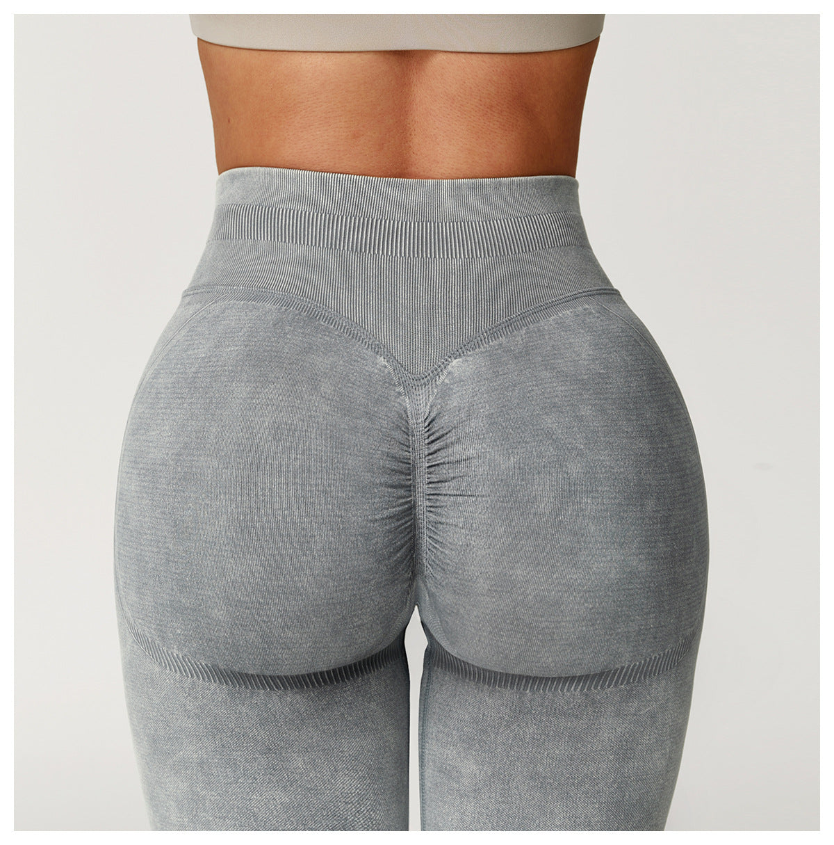 Stone washed leggings