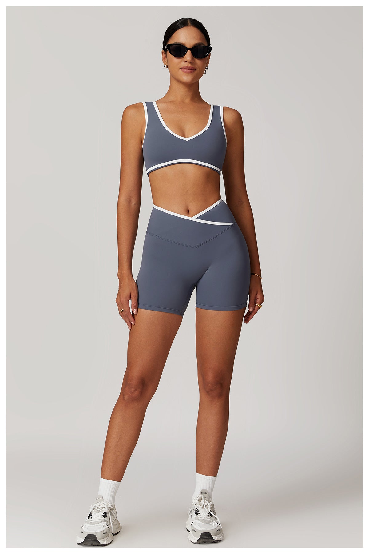 Cross waist fitness hot pants