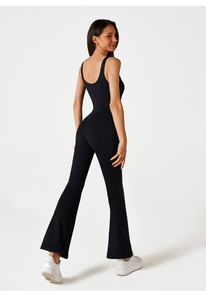 Zip front jumpsuit