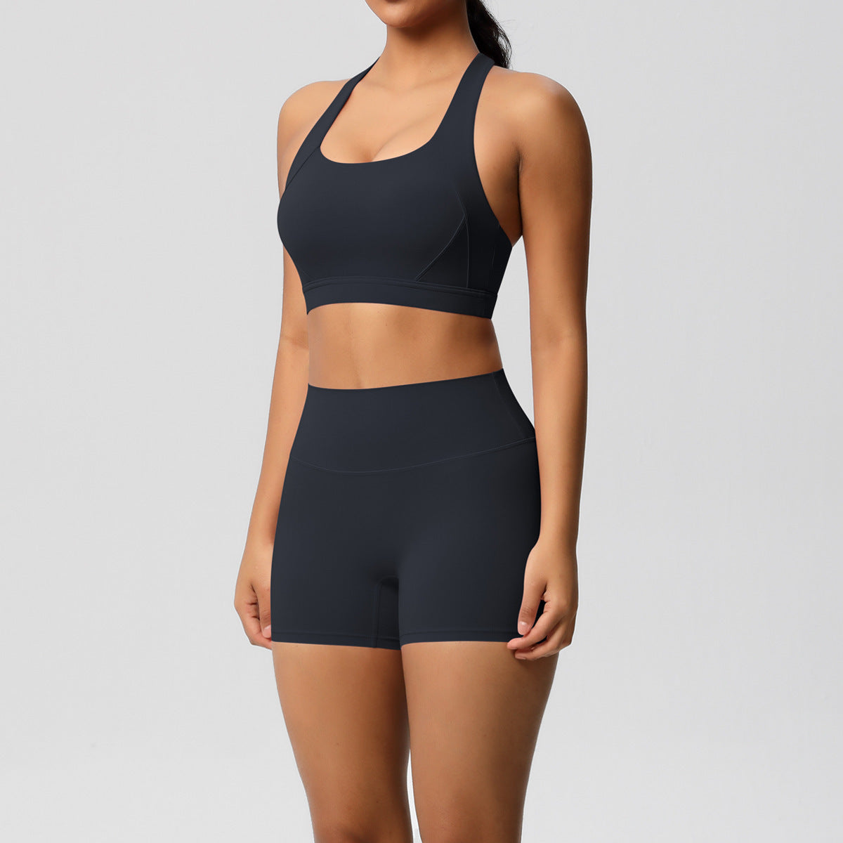 Cross back two piece set