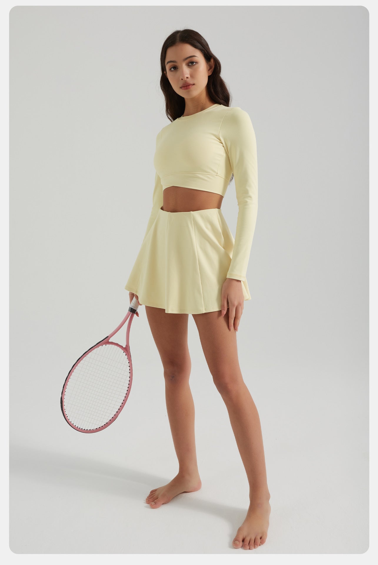 Full sleeve cropped top