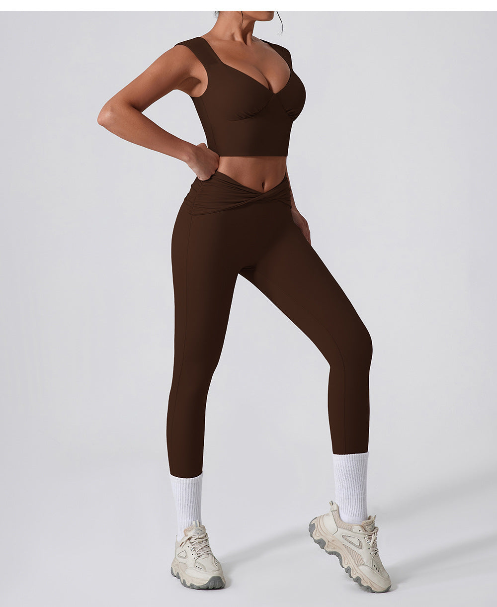 Quick dry sweet heart neck top