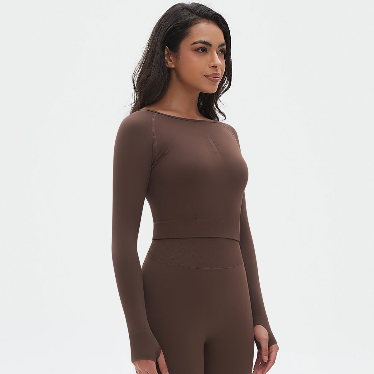 Full sleeve cropped top