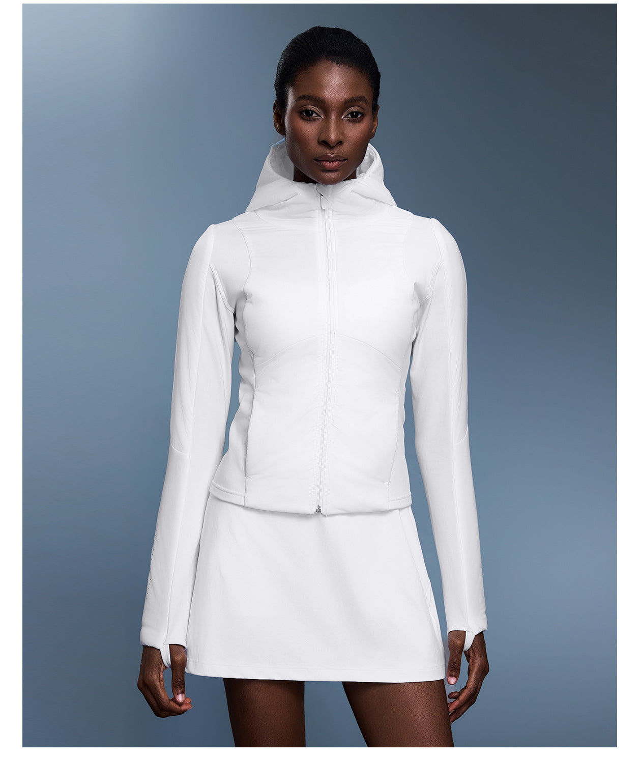Light weight hooded jacket