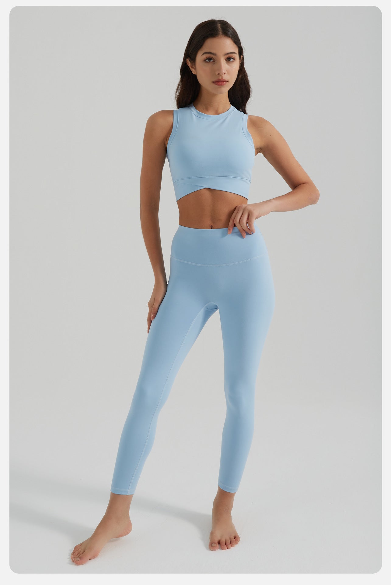 Medium support cropped vest