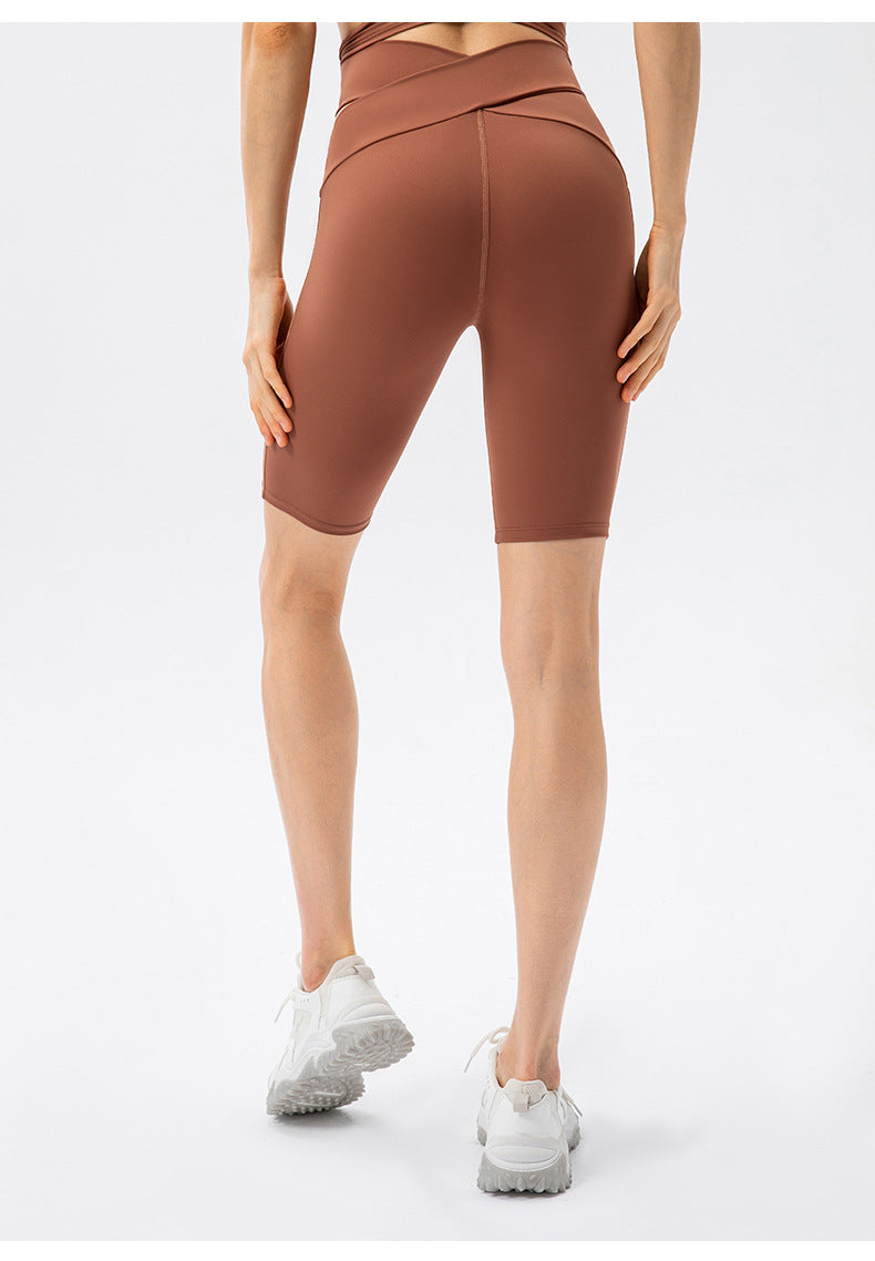 Cross waist biker legging
