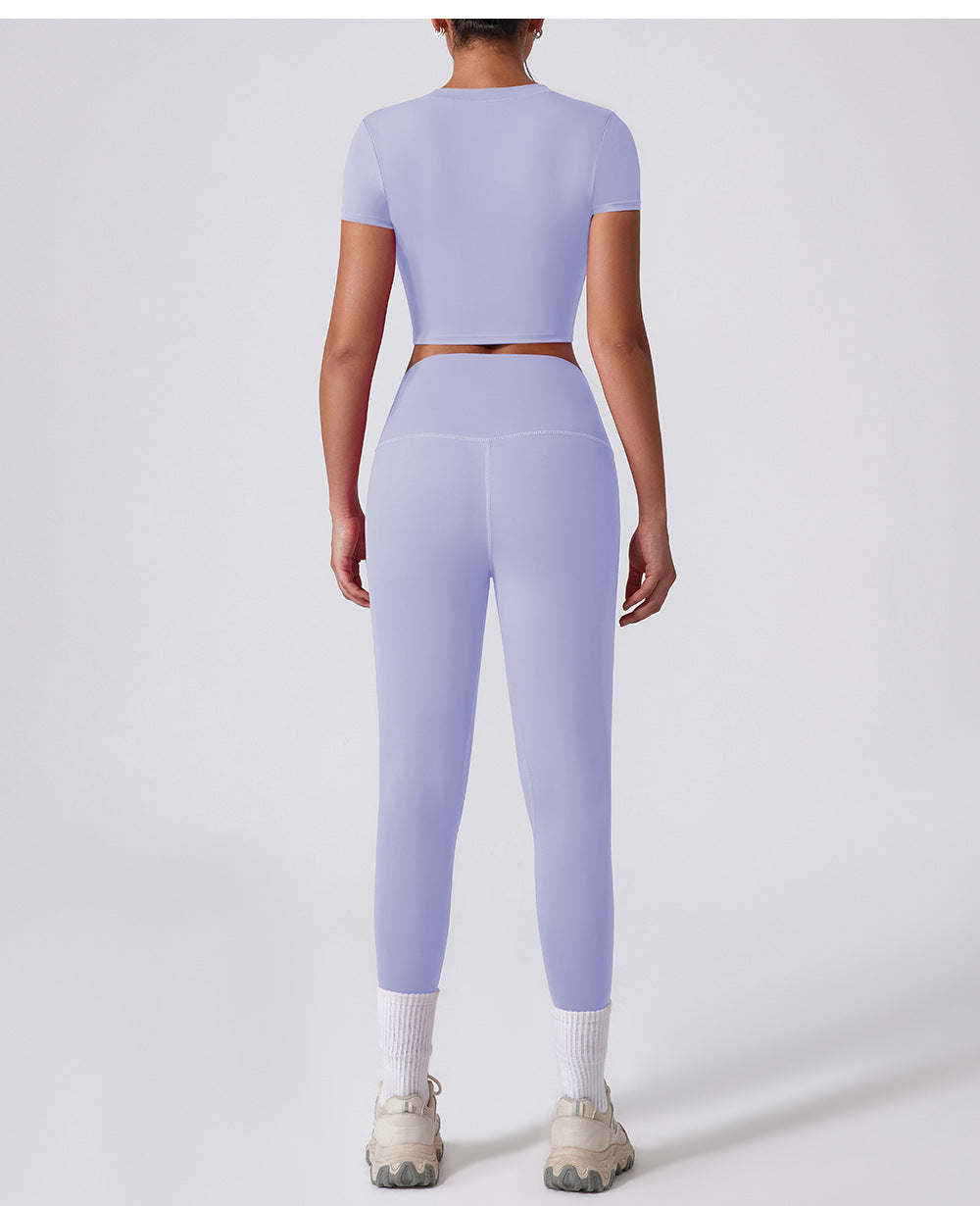 Short sleeve cropped top
