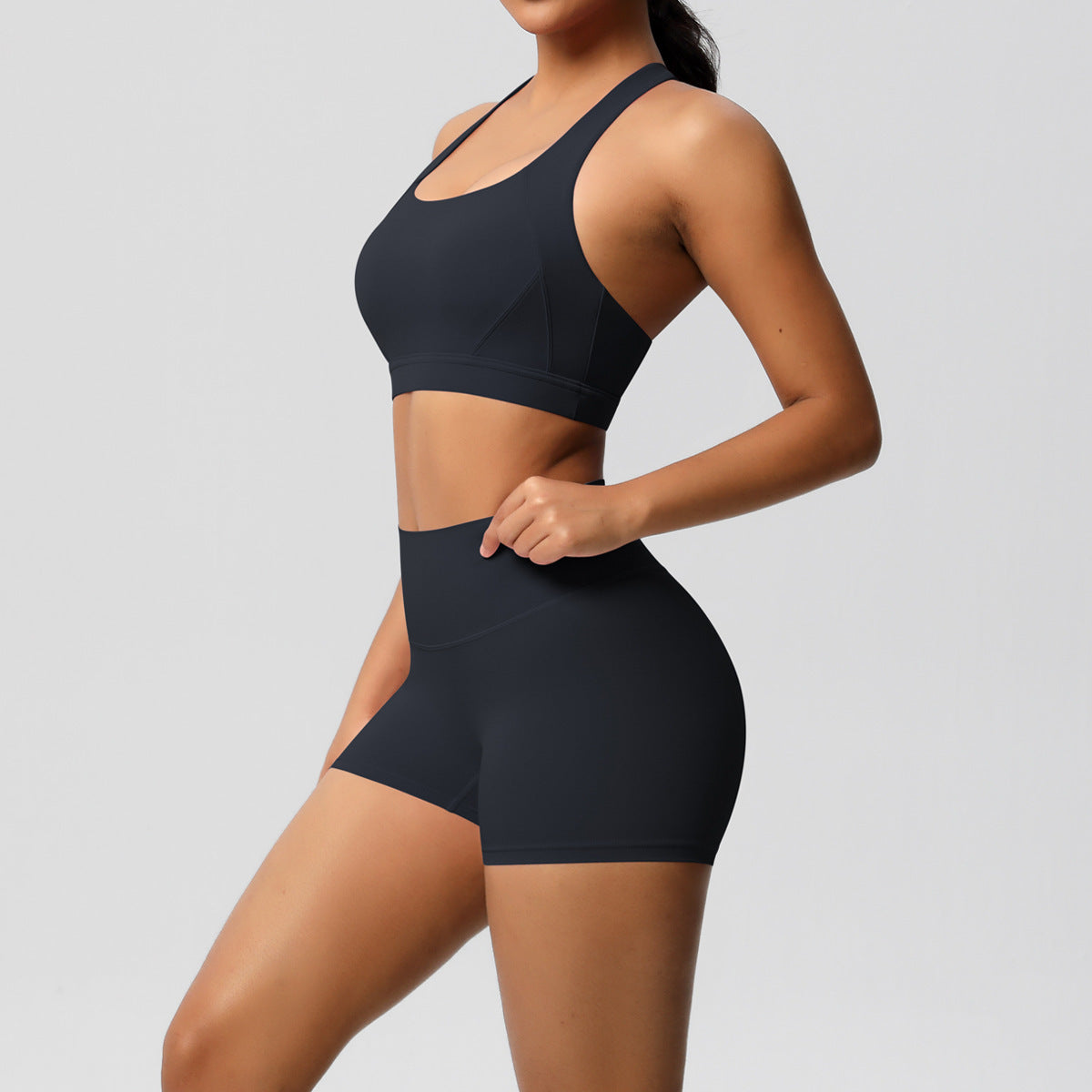 Cross back two piece set