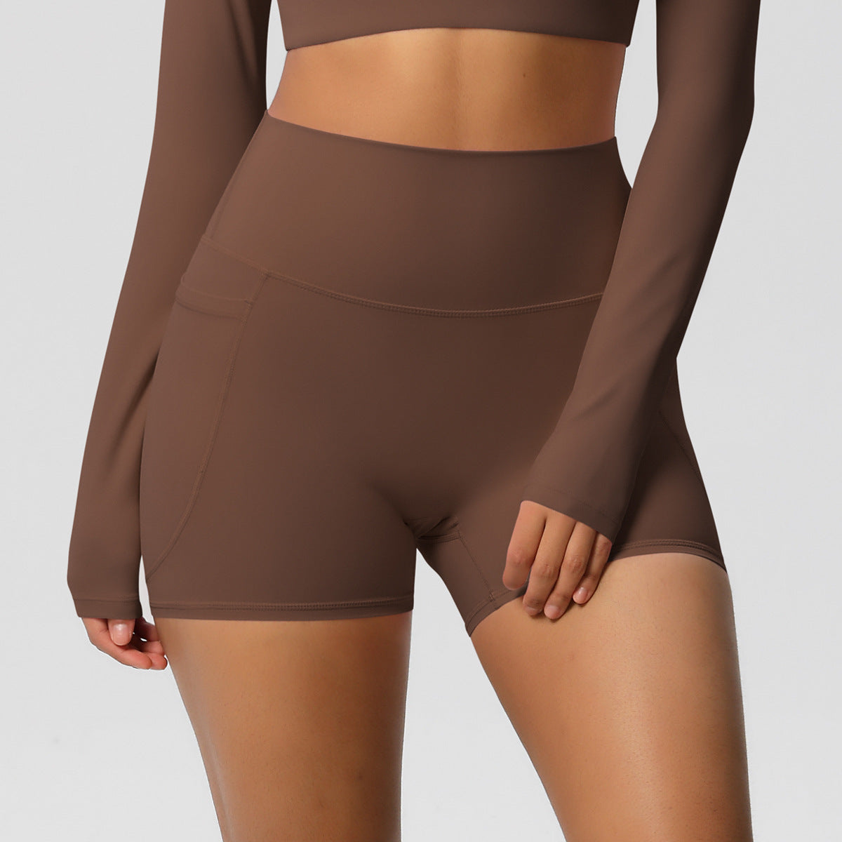 High Waist hot pants with pocket