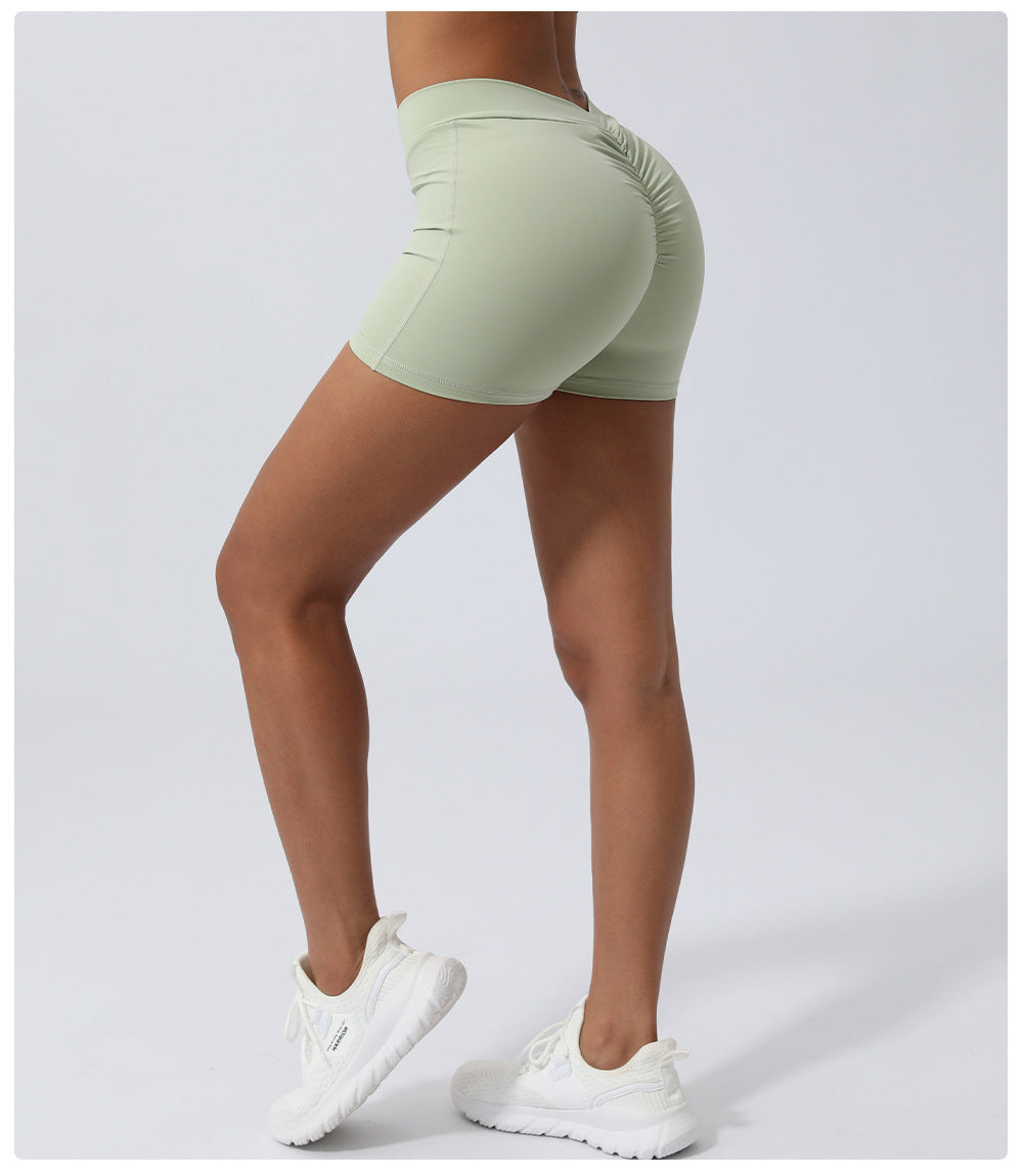 V Waist fitness shorts