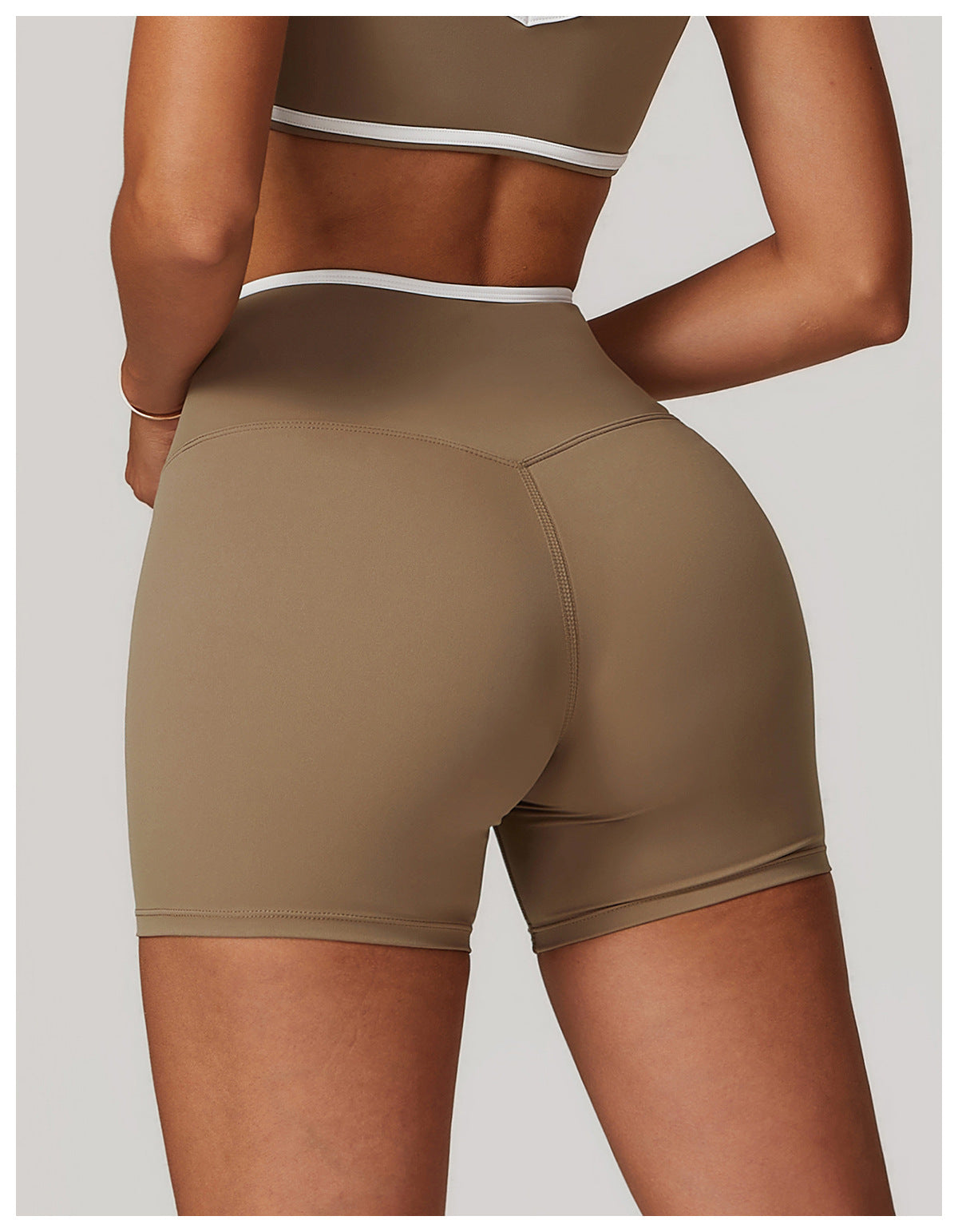 Cross waist fitness hot pants