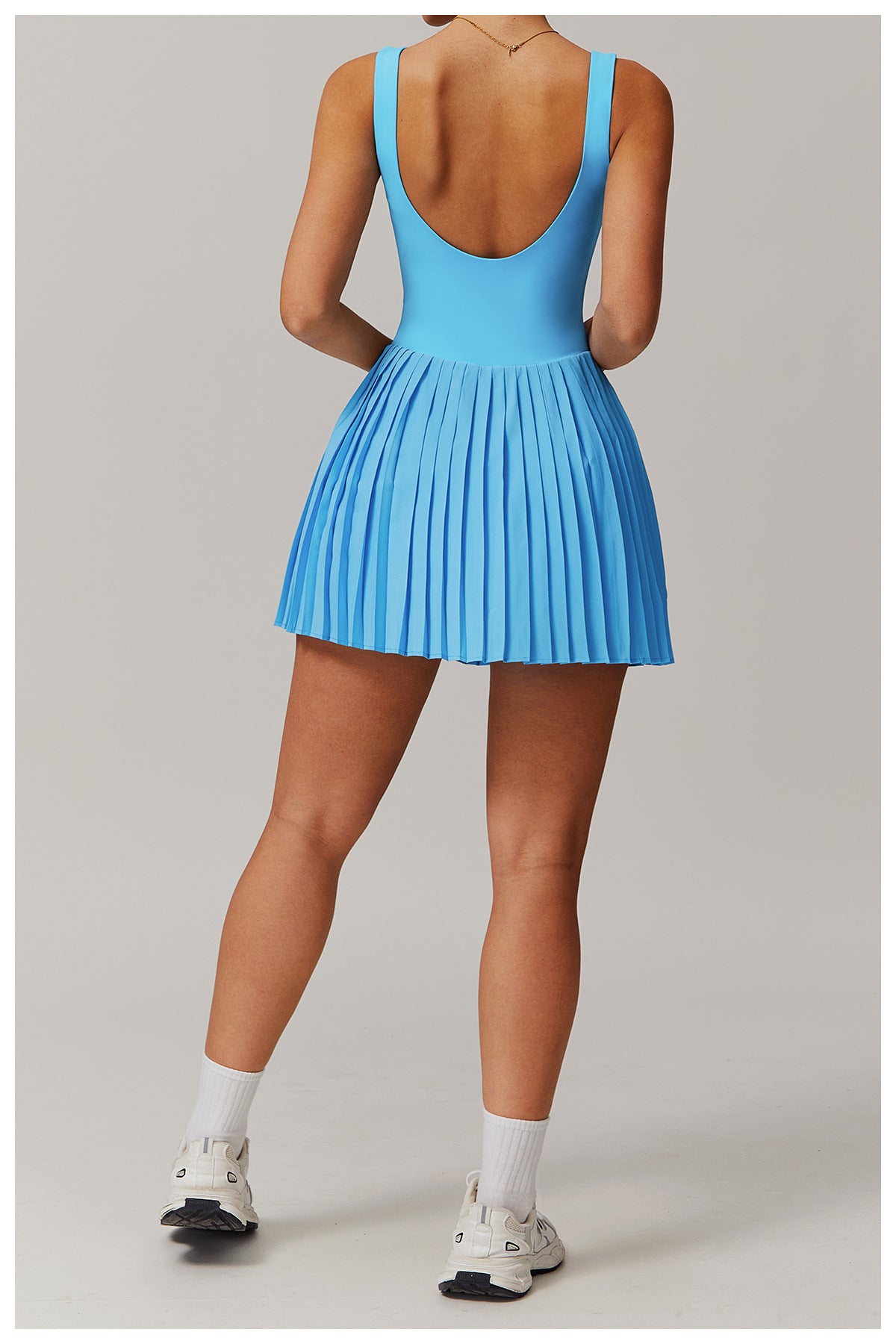 Pleated fitness dress