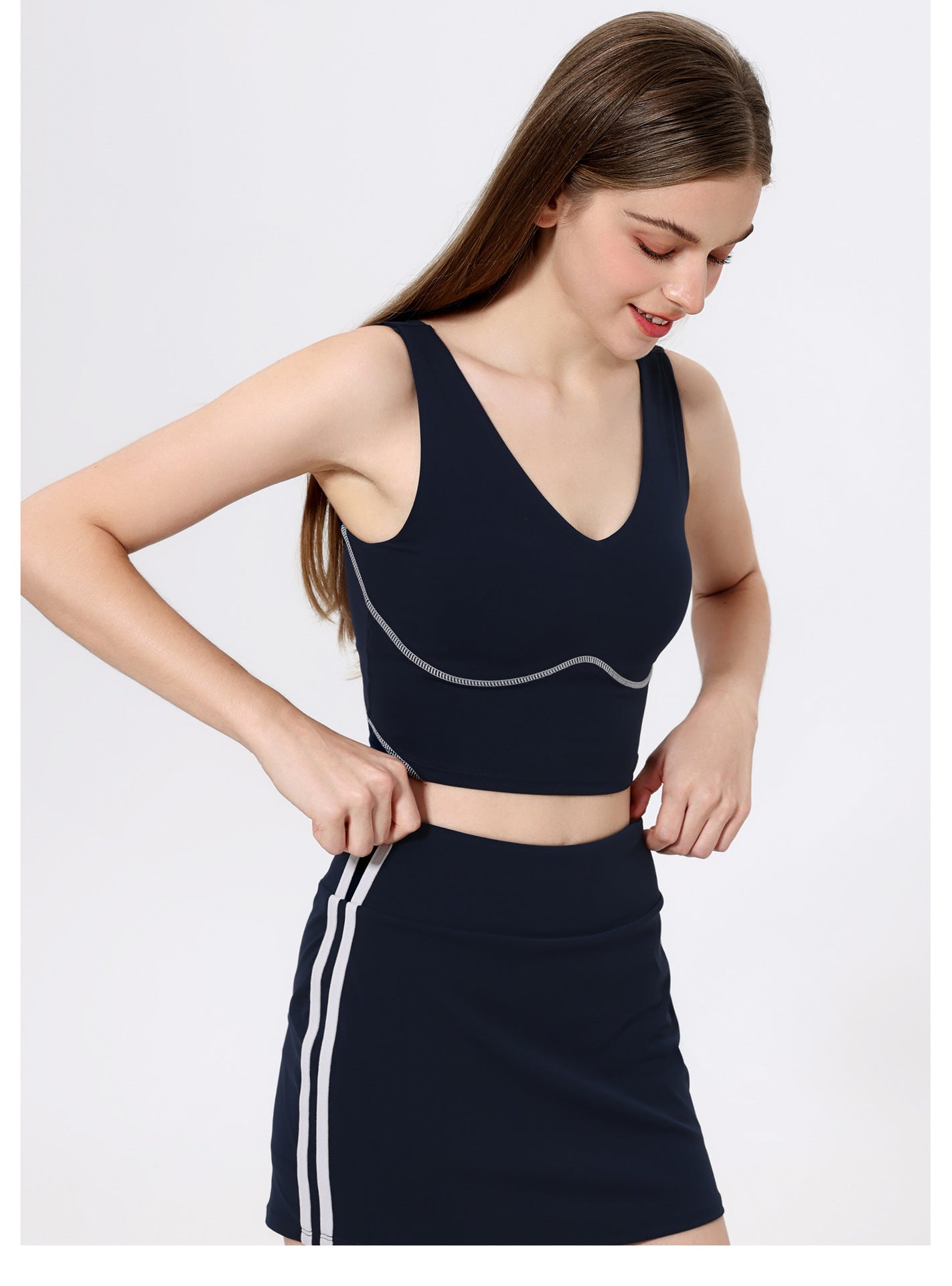 Contrast detail high support vest