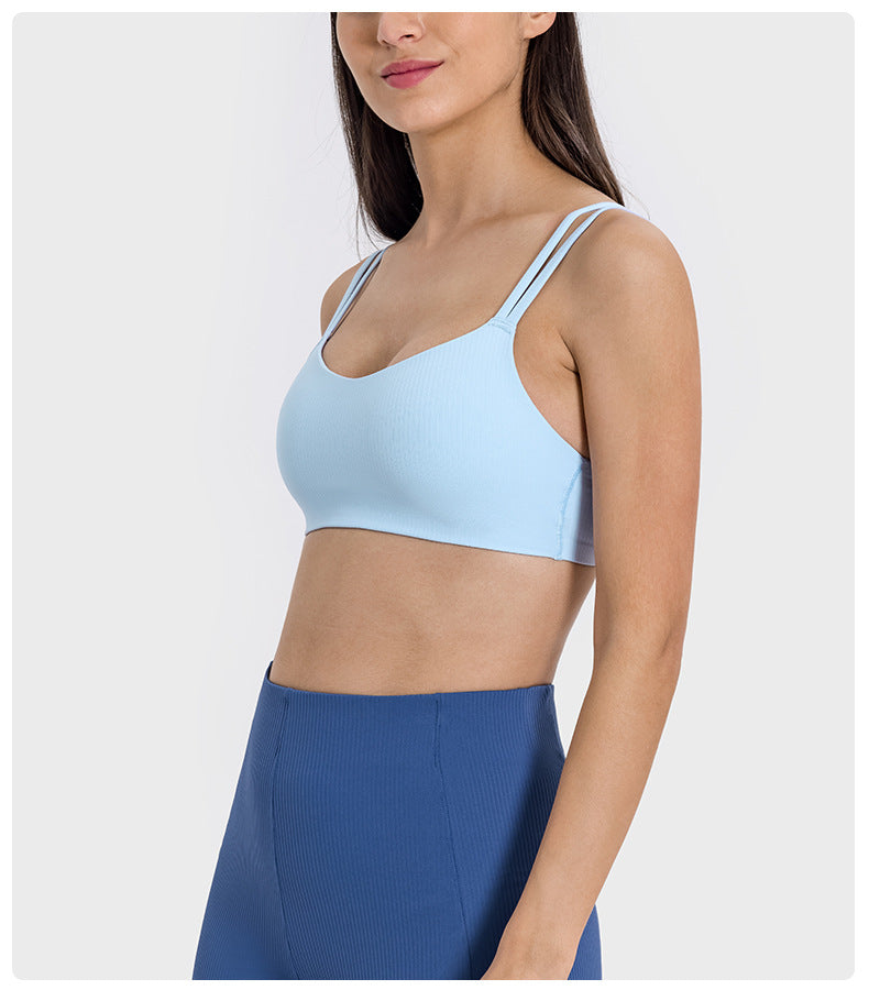 Double strap sports bra
