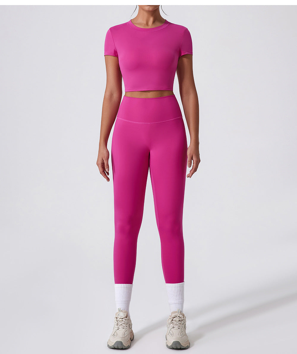 Short sleeve cropped top