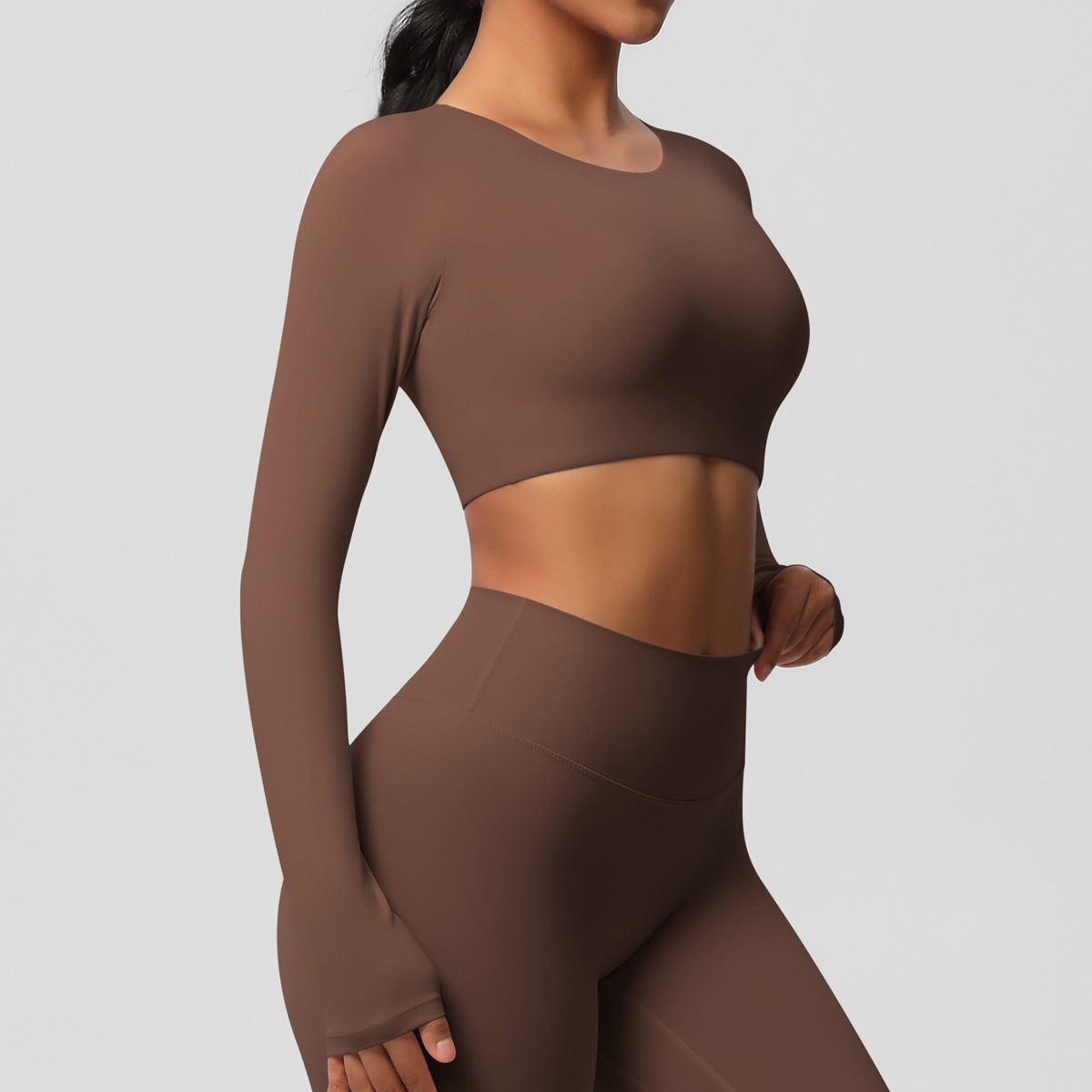 Brushed full sleeve top