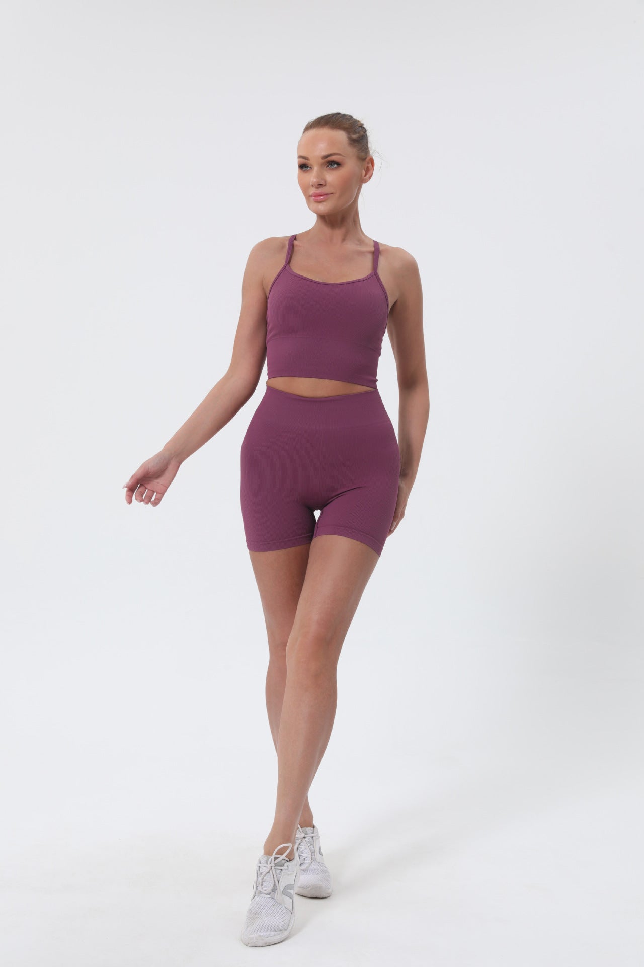 Medium support cropped vest