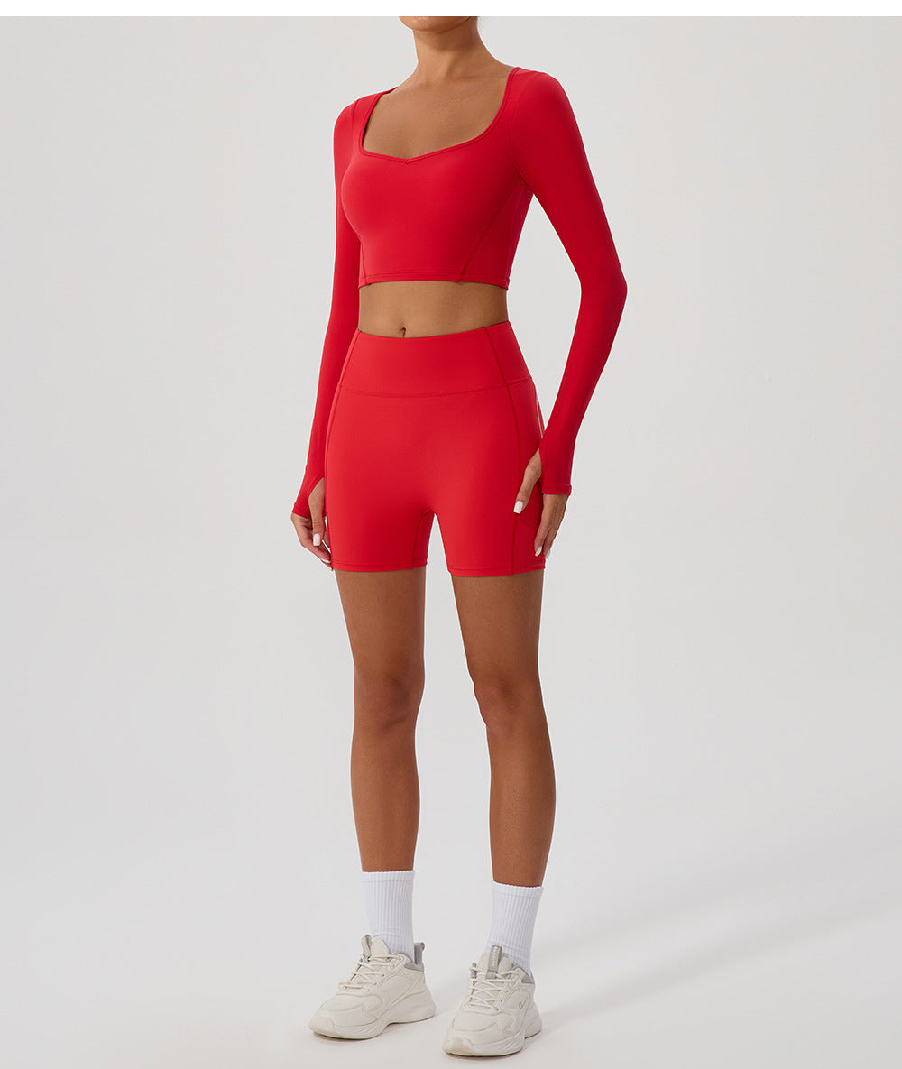 Full sleeve cropped top