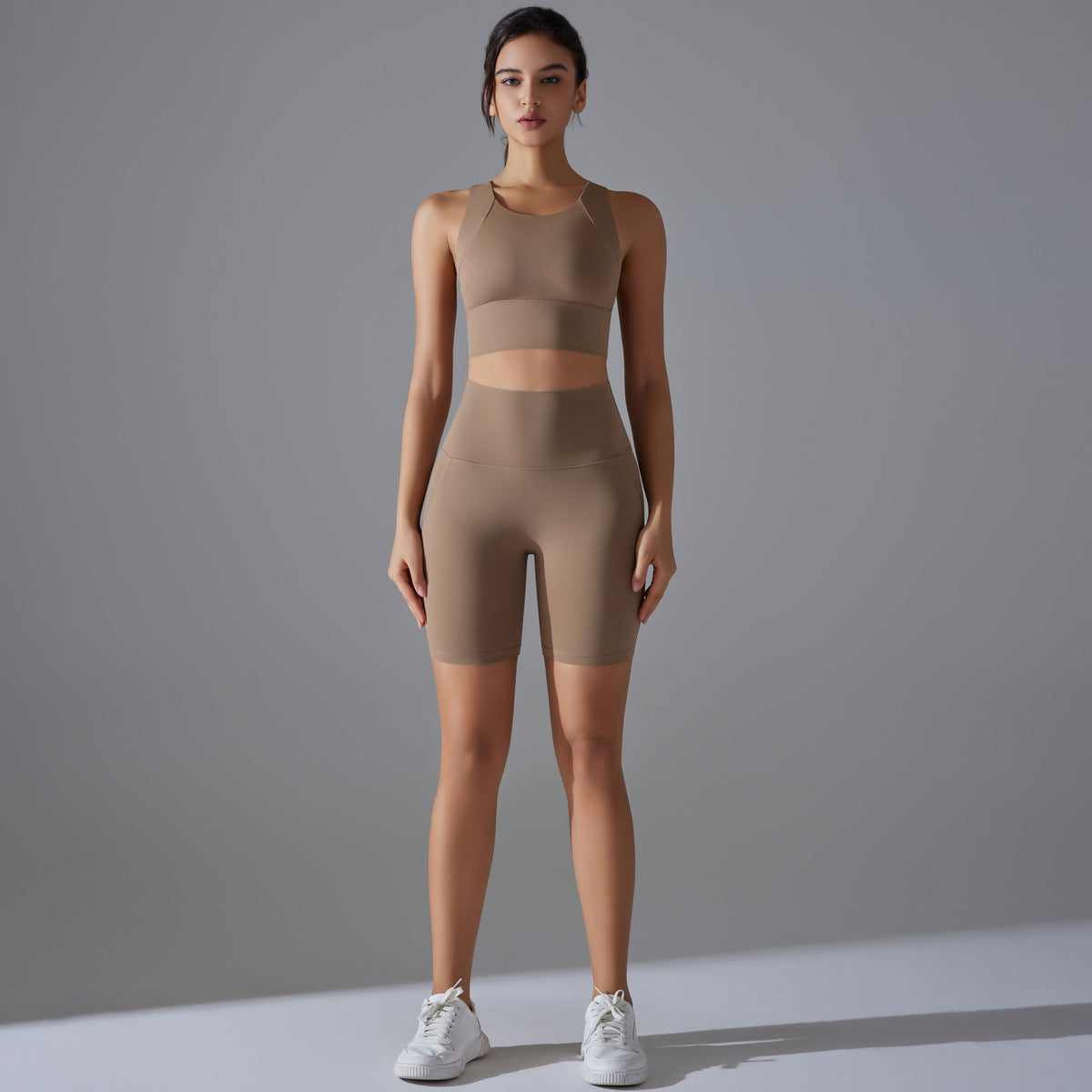 Seamless two piece fitness set