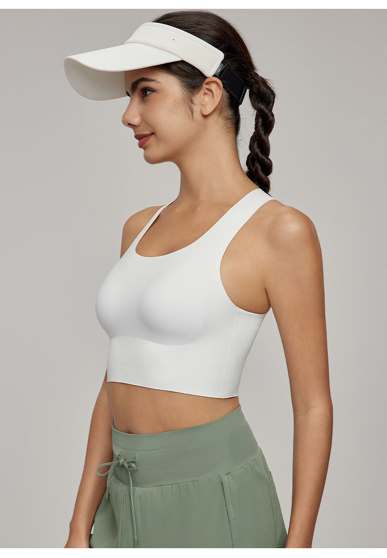Cross back sports bra