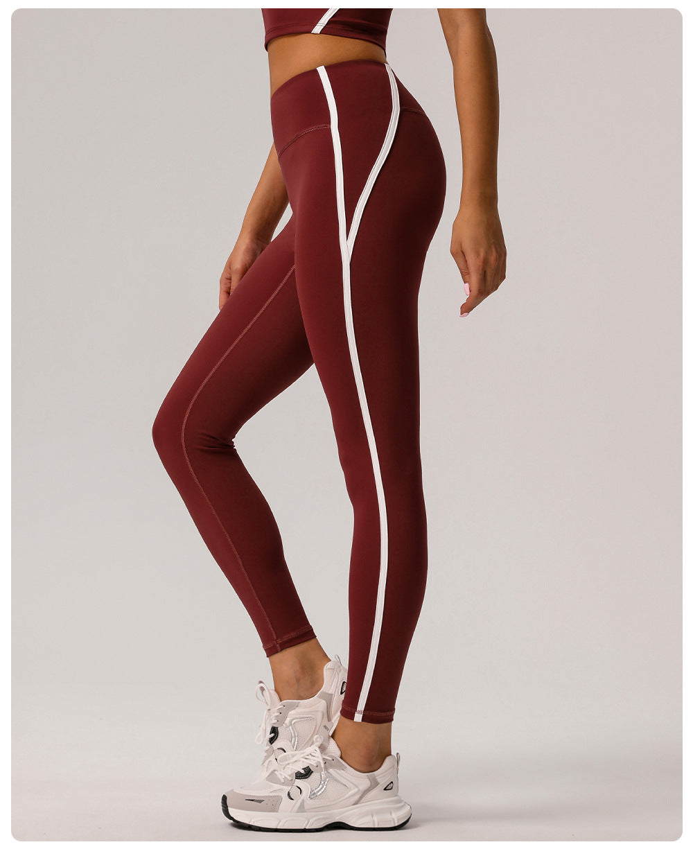 Contrast trim leggings
