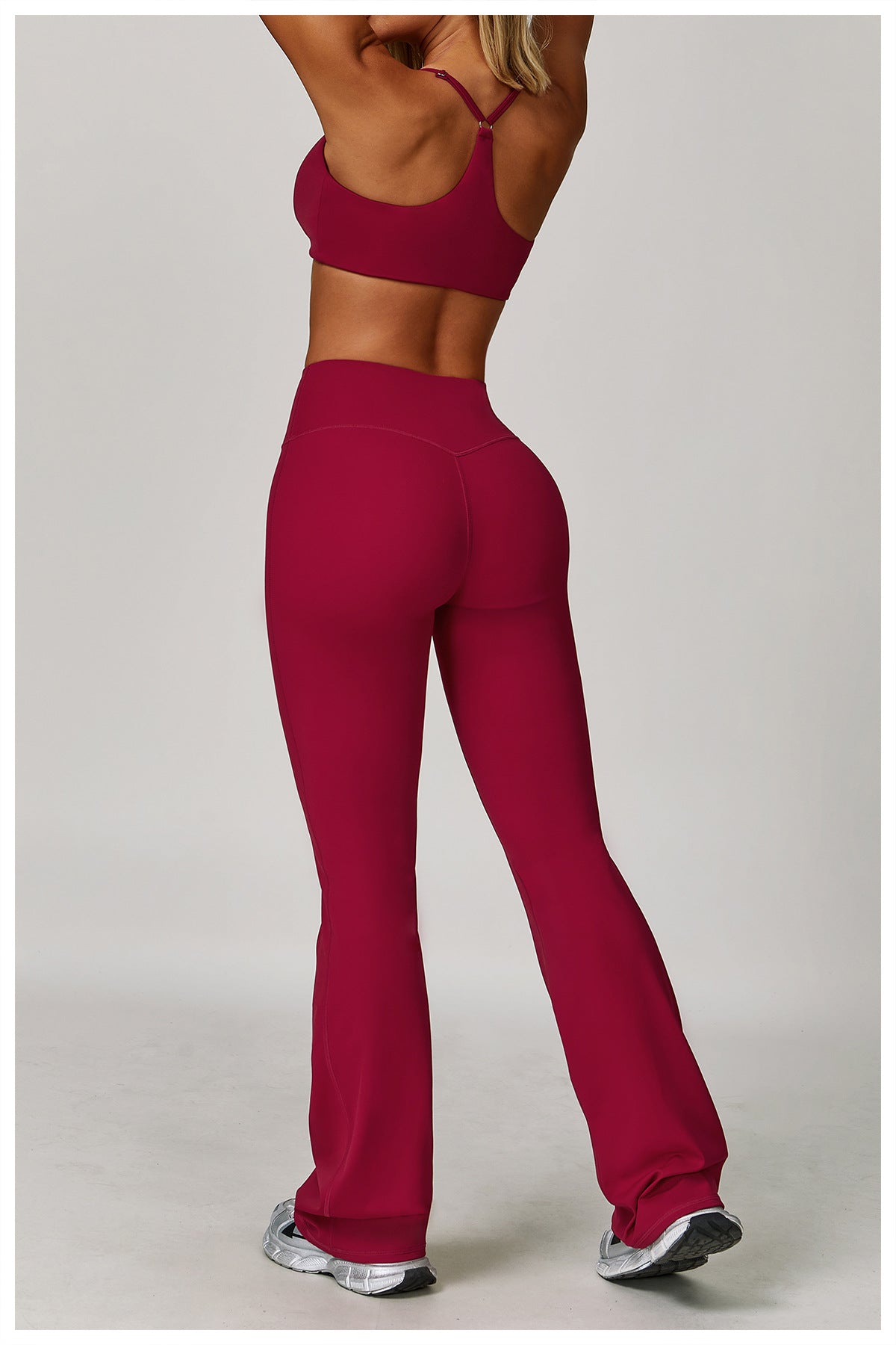 Brushed T back sports bra