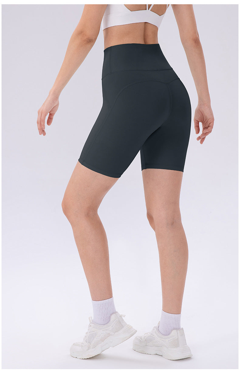 High rise biker shorts