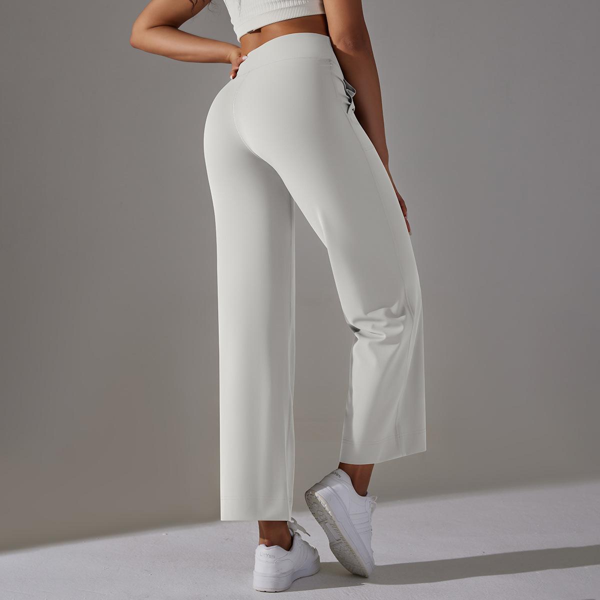 Straight leg trousers