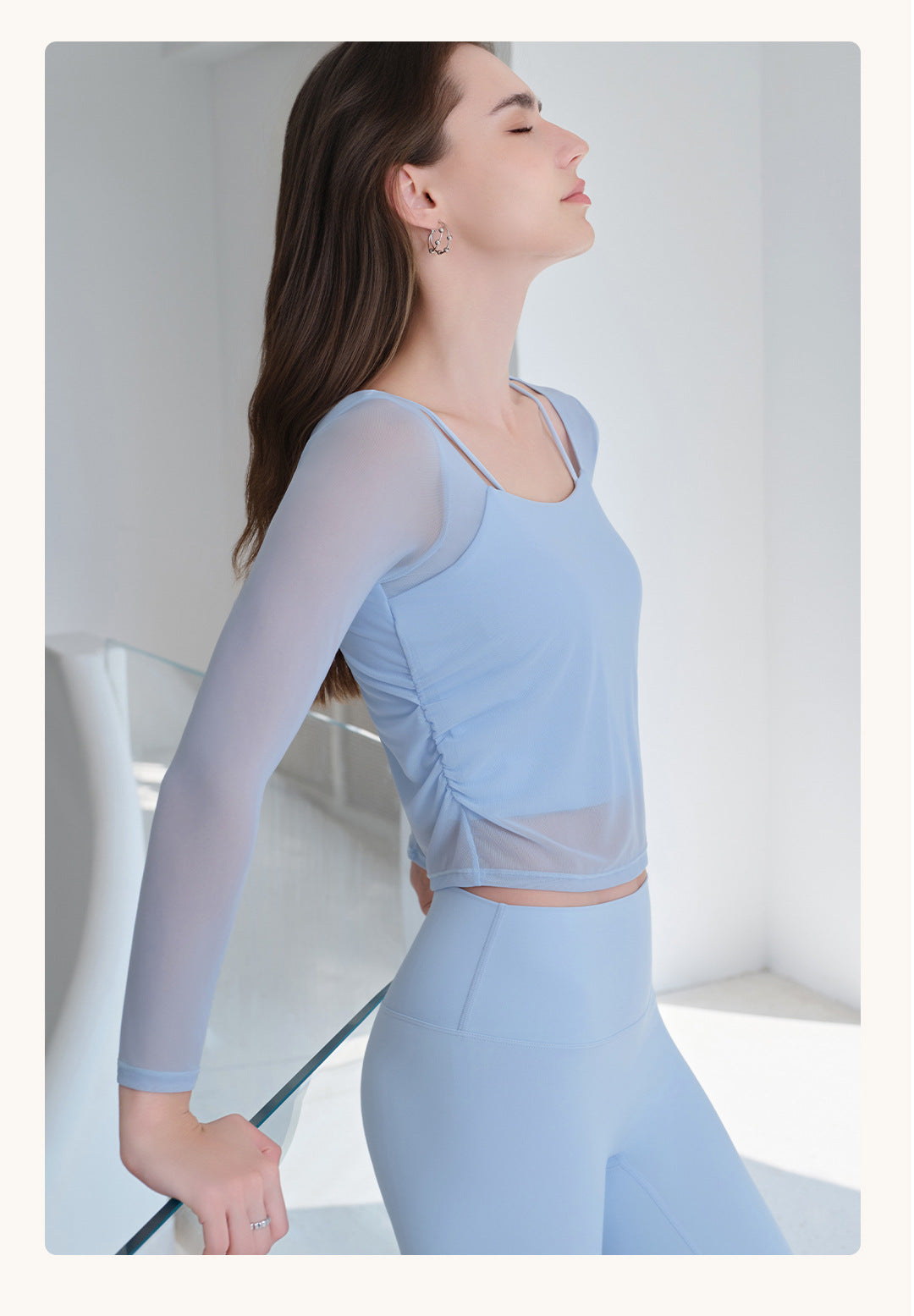 Mesh sleeve top