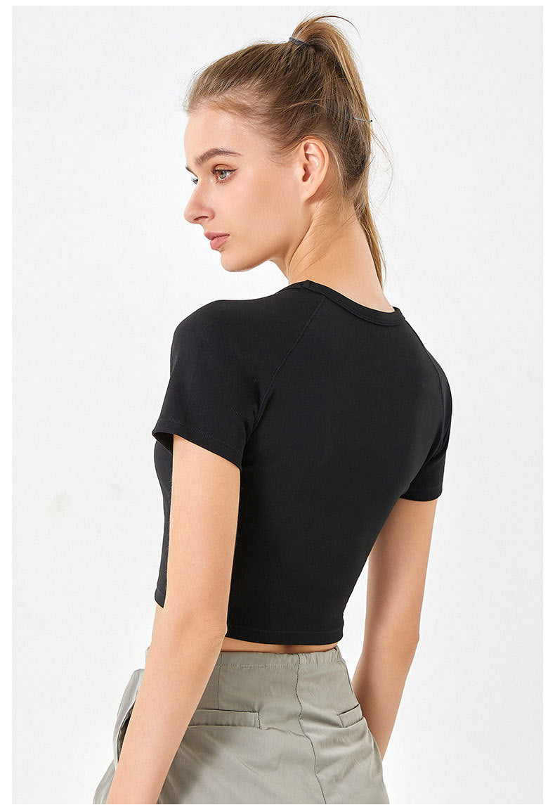 Soft feel cropped top