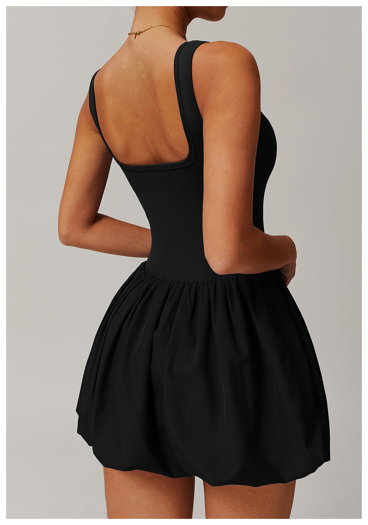 Balloon hem dress