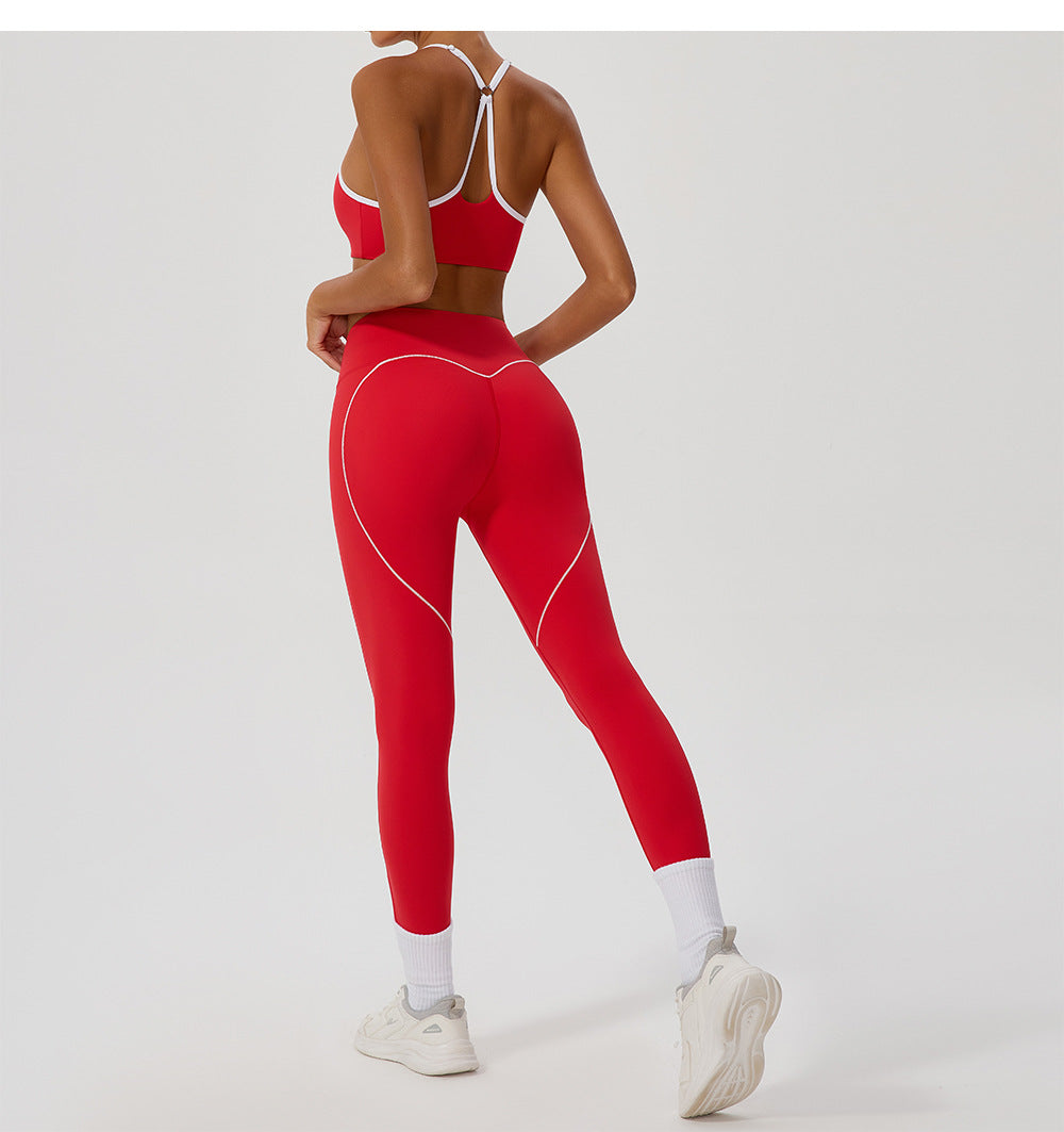 Contrast edge sports bra