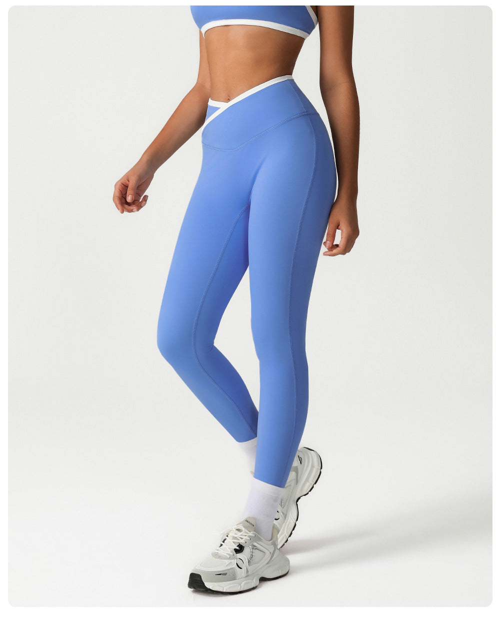 Cross waist leggings