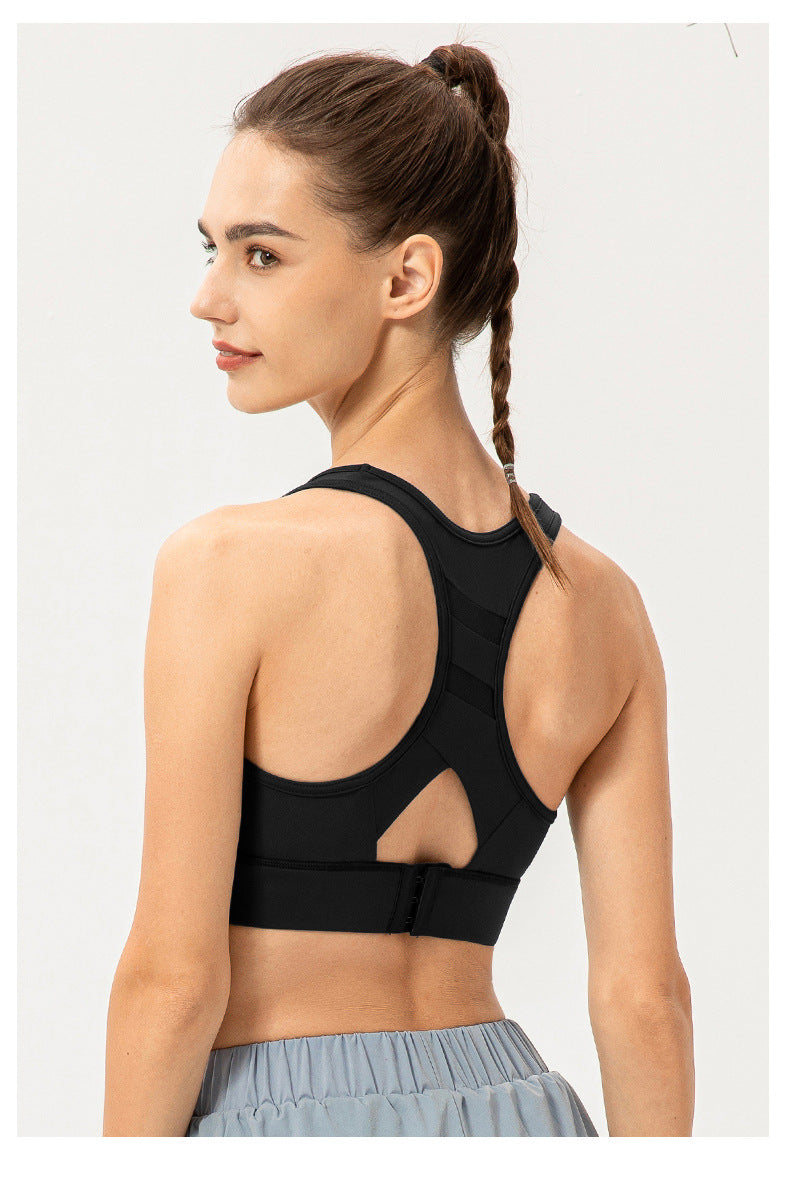 Cut out back sports bra