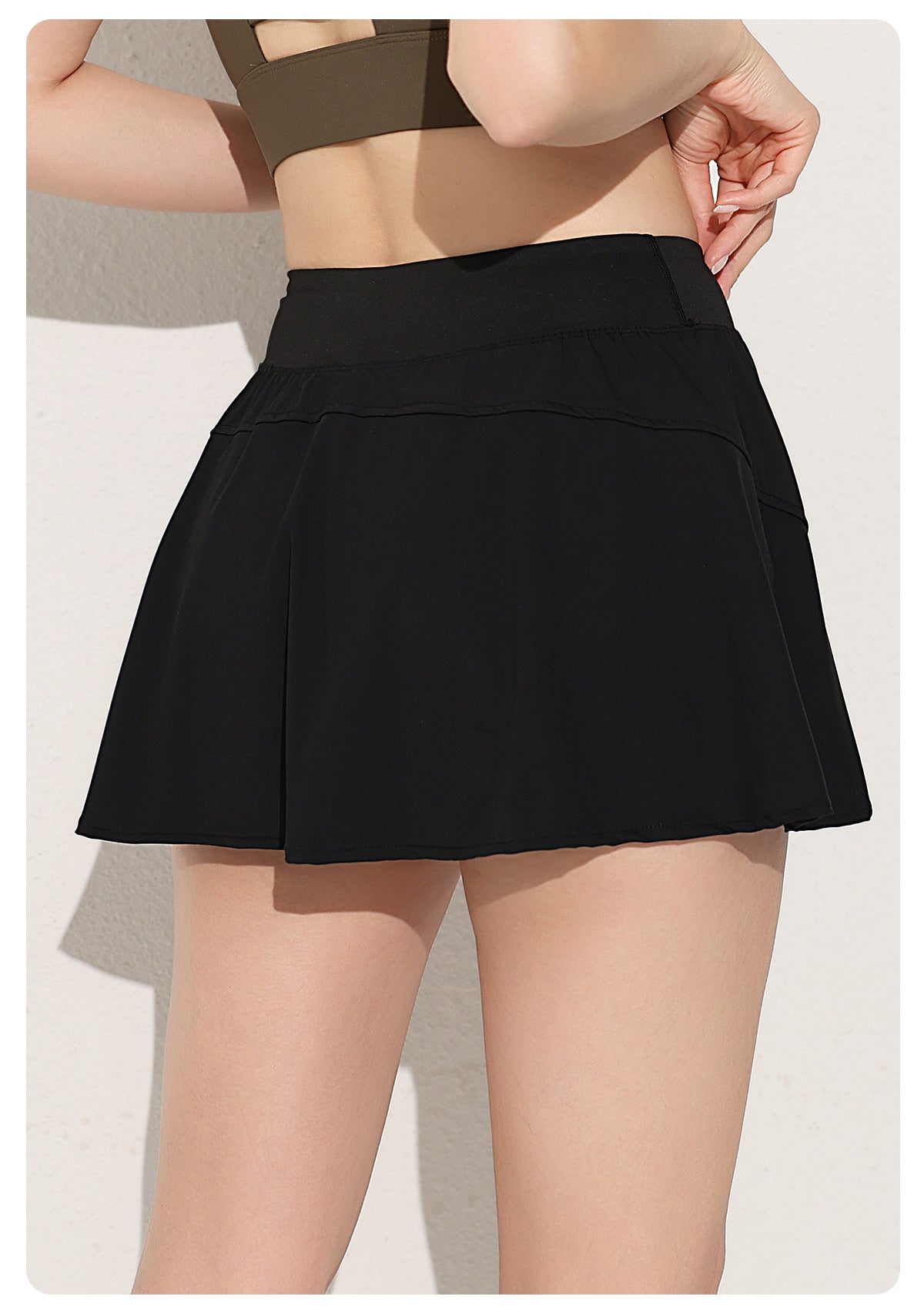 Pleated skort