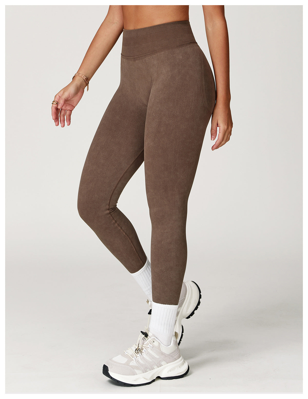 Stone washed leggings