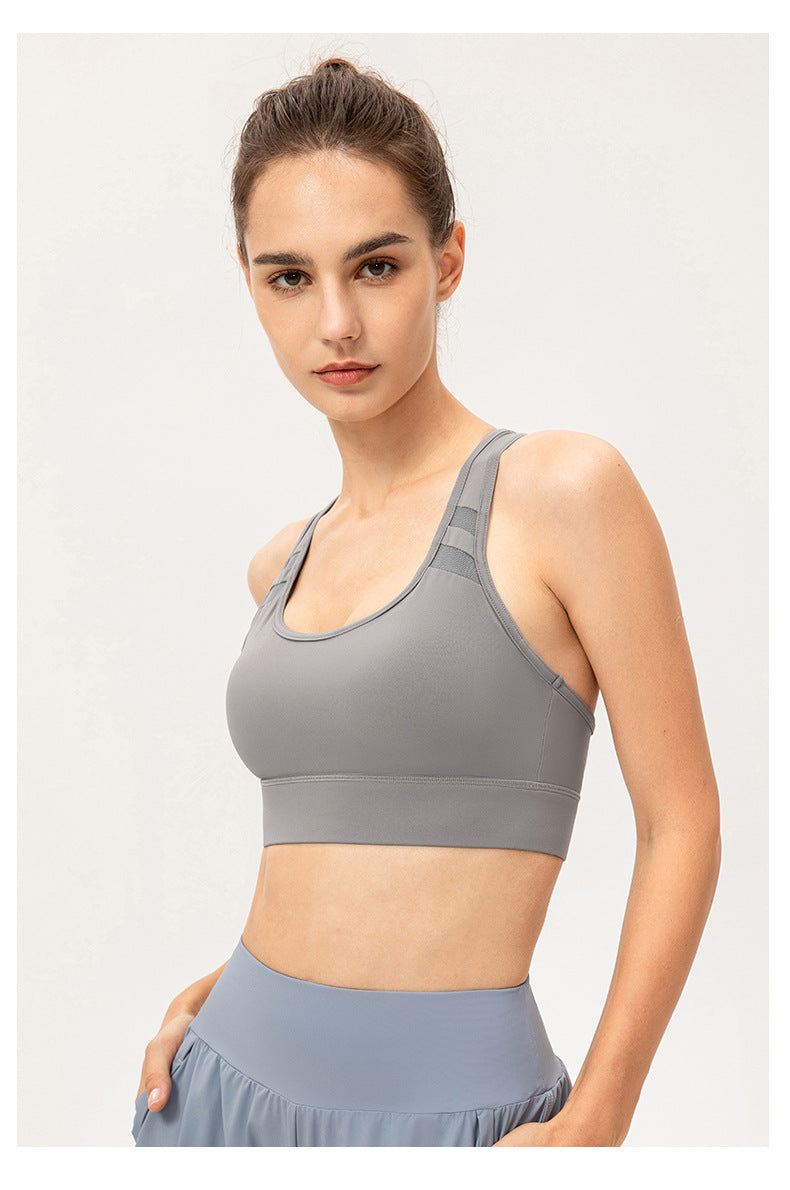 Cut out back sports bra