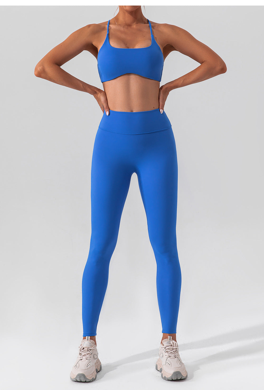 Cross back sports bra