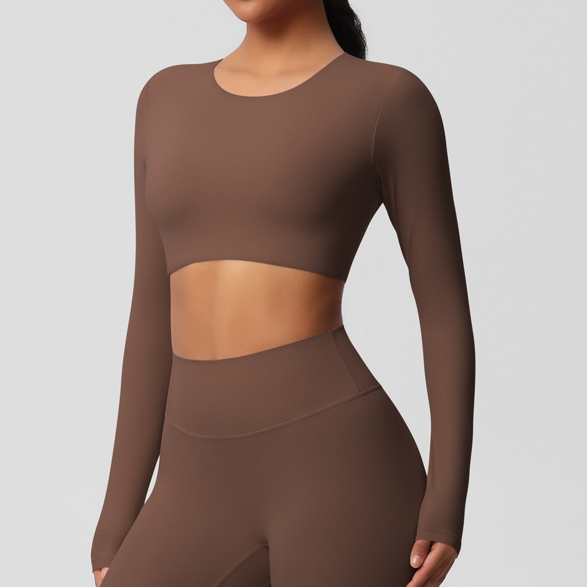Brushed full sleeve top